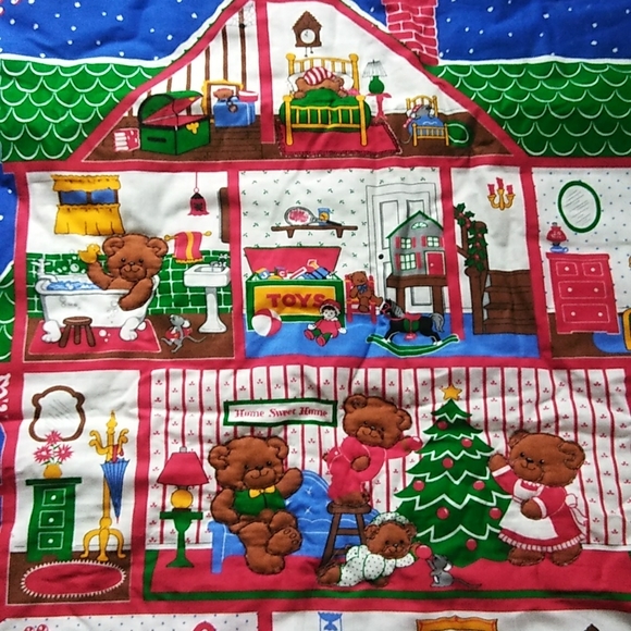 Cute Vintage "A Beary Merry Christmas" wall hand decoration - Picture 5 of 7